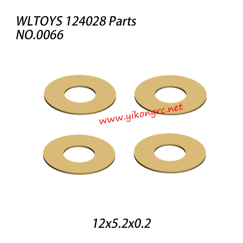 WLTOYS 124028 Parts Gasket 12x5.2x0.2 0066