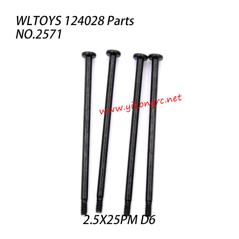 WLTOYS 124028 Parts Long Screw 2.5x25pm D6 2571