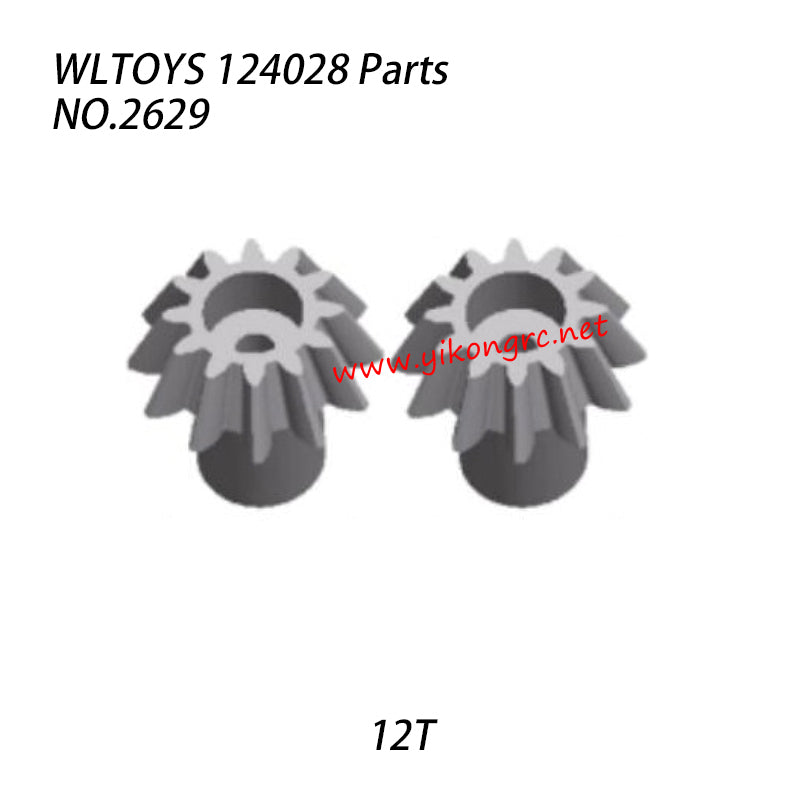WLTOYS 124028 Parts Main Drive Gear 12T 2629