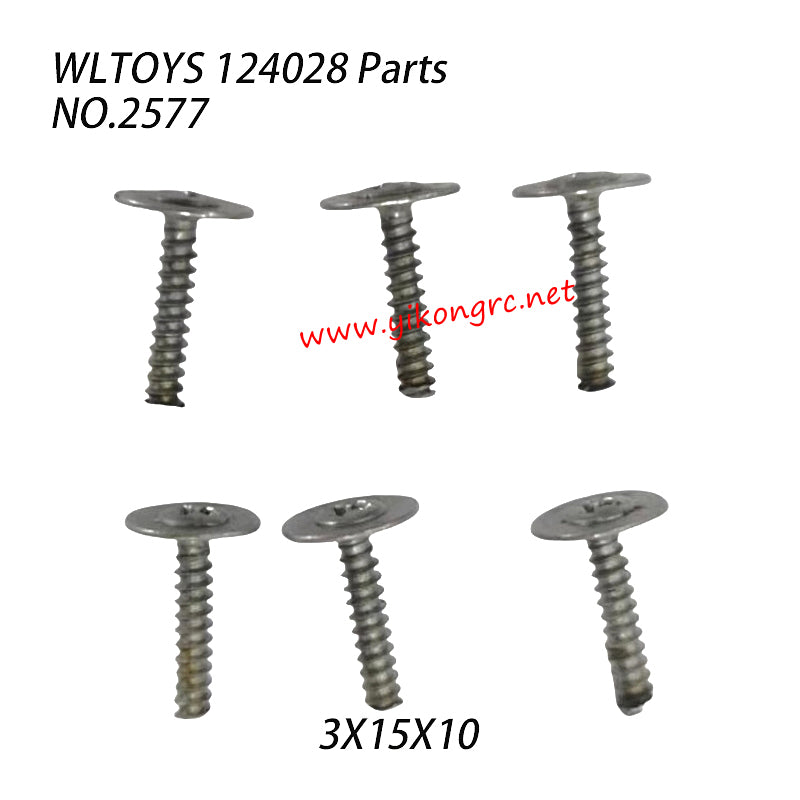 WLTOYS 124028 Parts Screws 3x15x10 2577