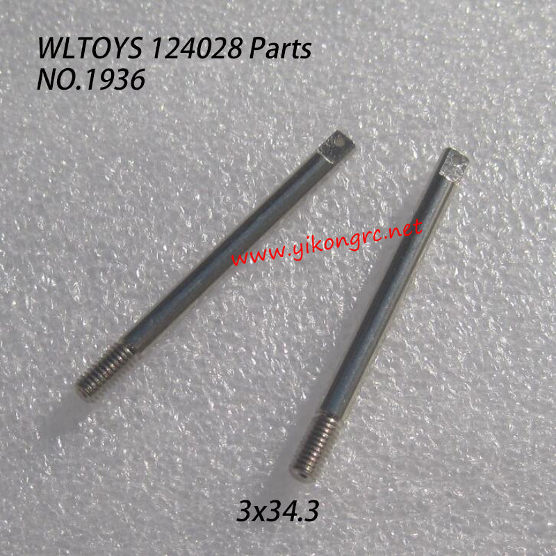 WLTOYS 124028 RC Truck Parts Suspension Axis 3x34.3 1936