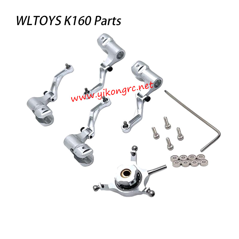 WLTOYS XK K160 EC-145 Parts Crosshead Propeller Holder silver