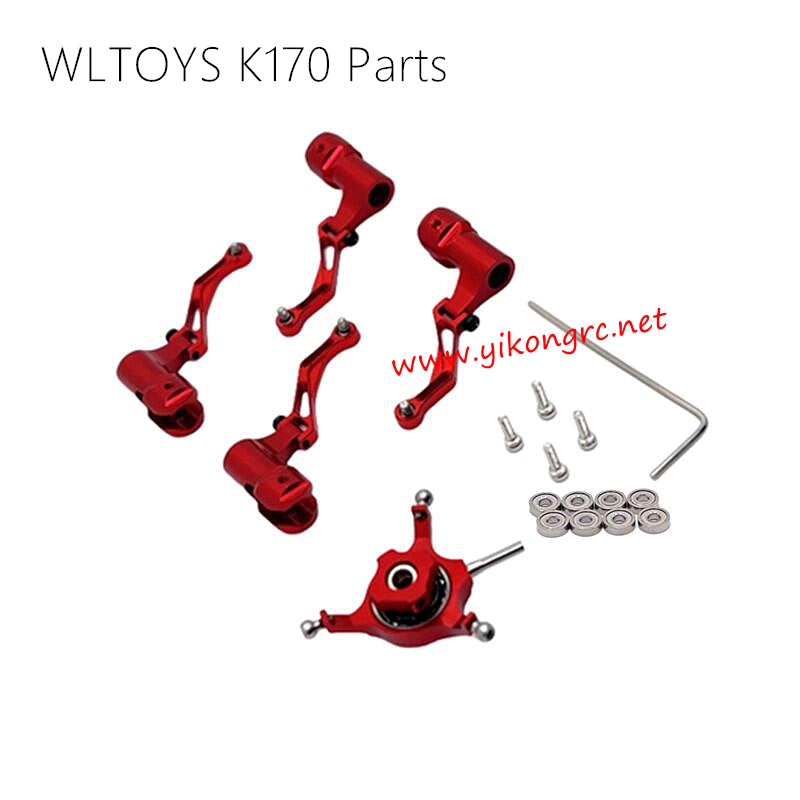 WLTOYS XK K170 UH-60L Parts Crosshead Propeller Holder red