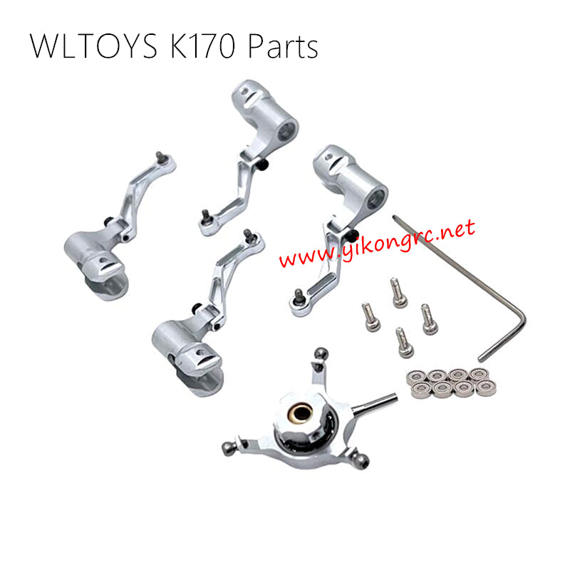 WLTOYS XK K170 UH-60L Parts Crosshead Propeller Holder silver