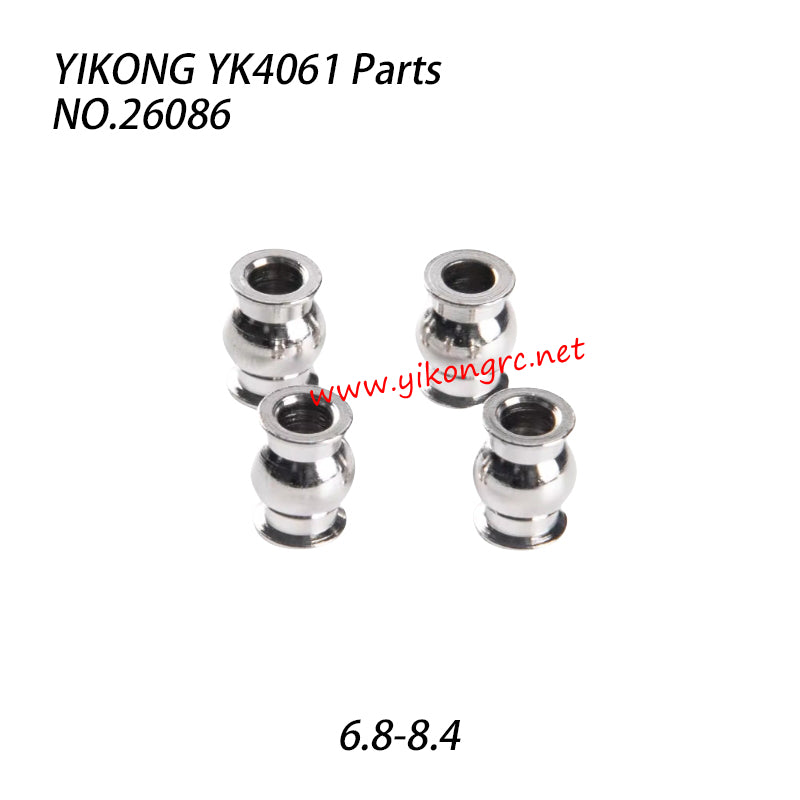 YIKONG YK4061 RC Crawler Parts Ball joint 6.8-8.4 26086