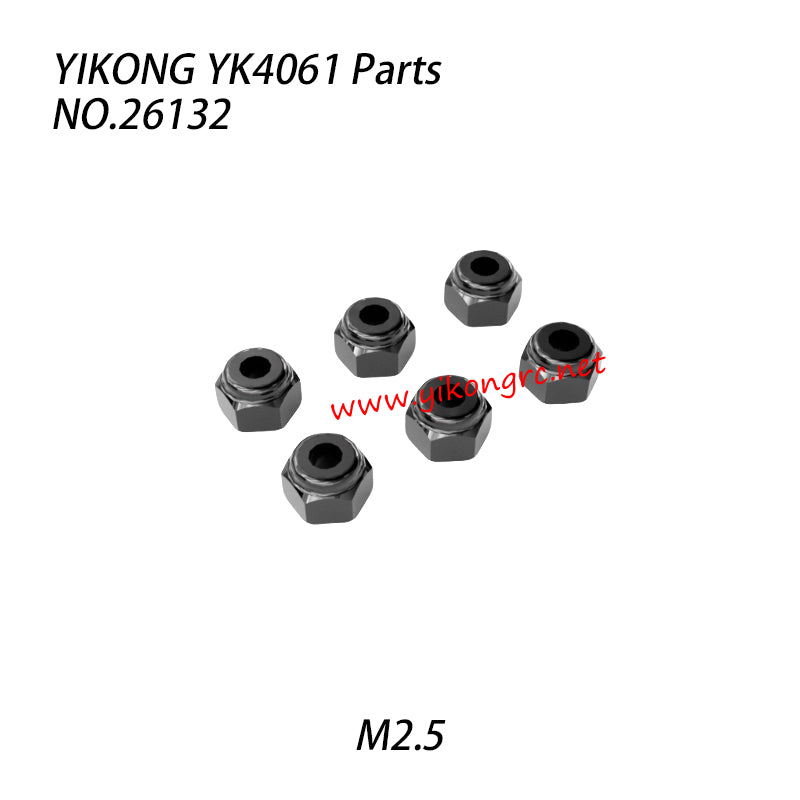 YIKONG YK4061 RC Truck Parts Nylon Nut M2.5 26132