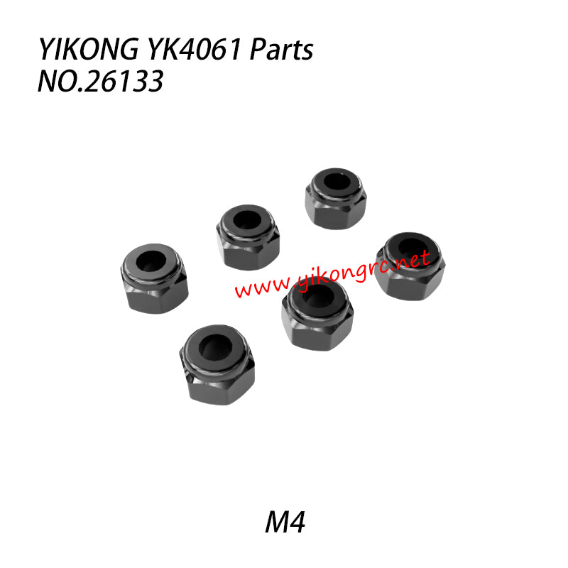 YIKONG YK4061 RC Truck Parts Nylon Nut M4 26133