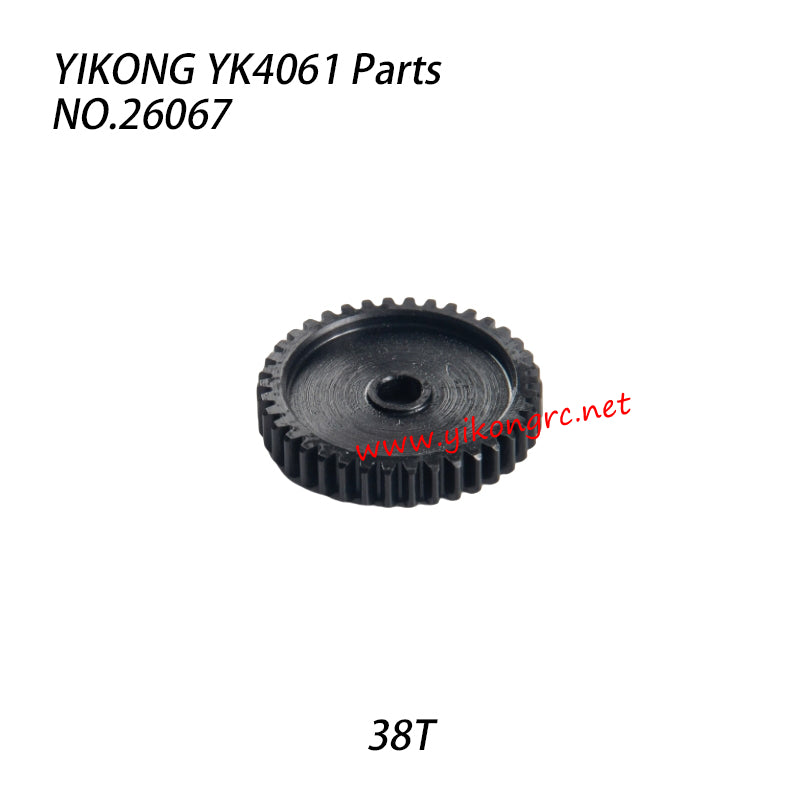 YIKONG YK4061 RC Truck Parts Reducer Large Gear 38T 26067