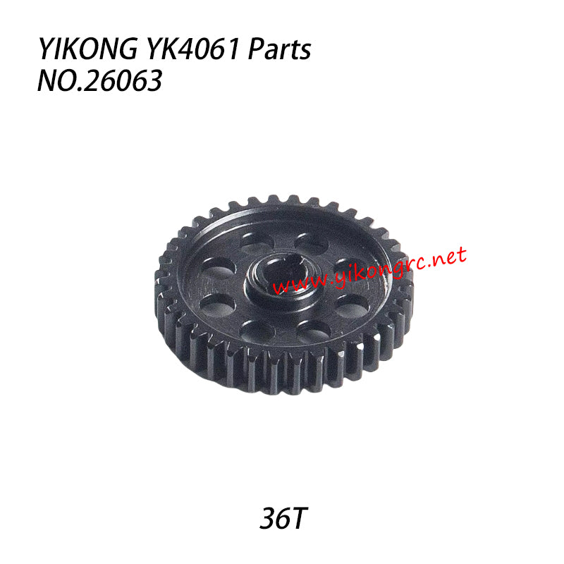YIKONG YK4061 RC Truck Parts Third-stage reduction gear 36T 26063
