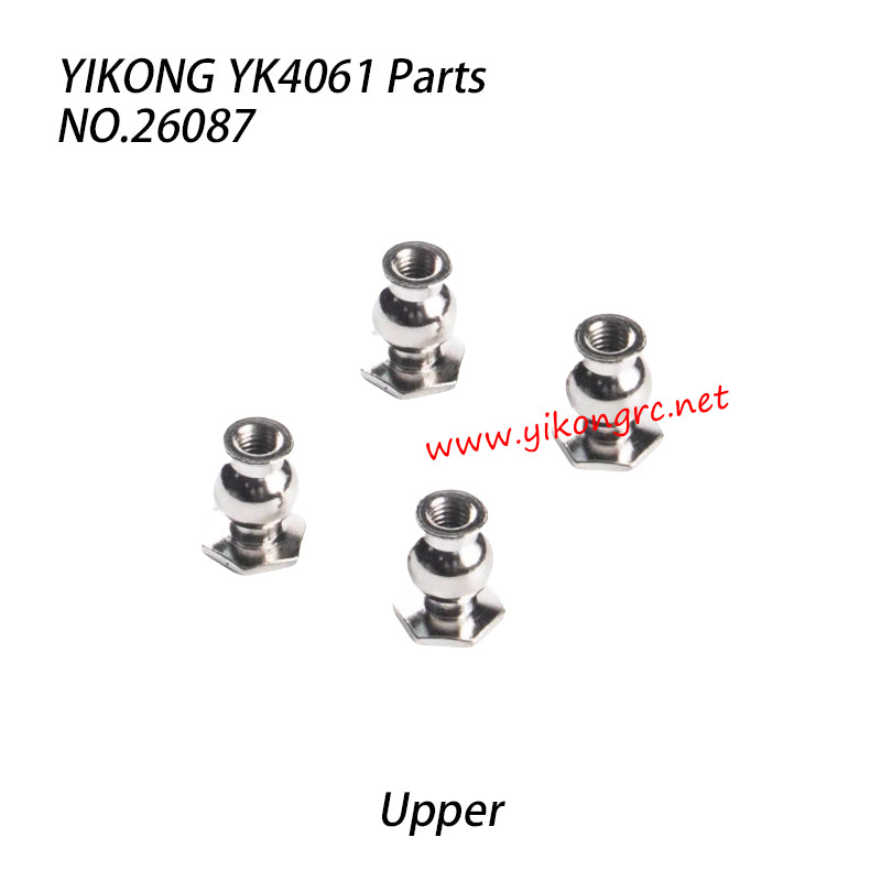YIKONG YK4061 RC Truck Parts Upper control arm ball joint - hexagonal 26087