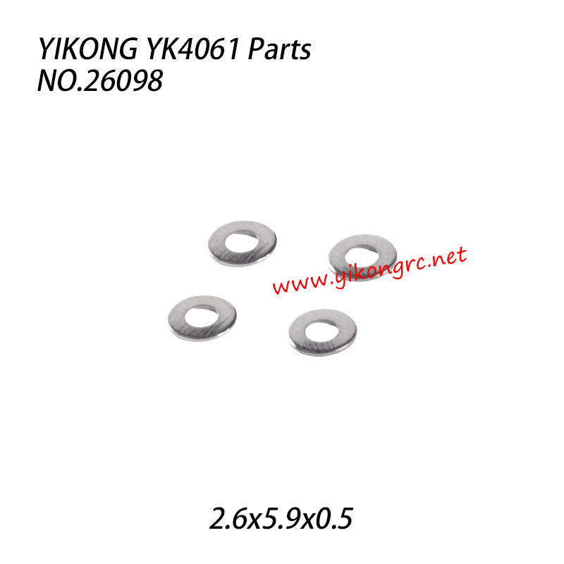 YIKONG YK4061 RC Truck Parts Washer 2.6x5.9x0.5 26098