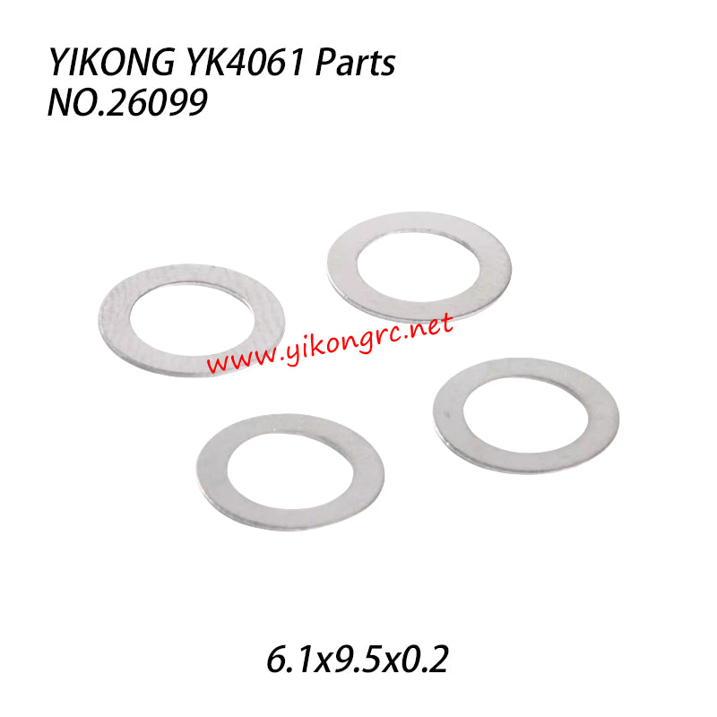 YIKONG YK4061 RC Truck Parts Washer 6.1x9.5x0.2 26099