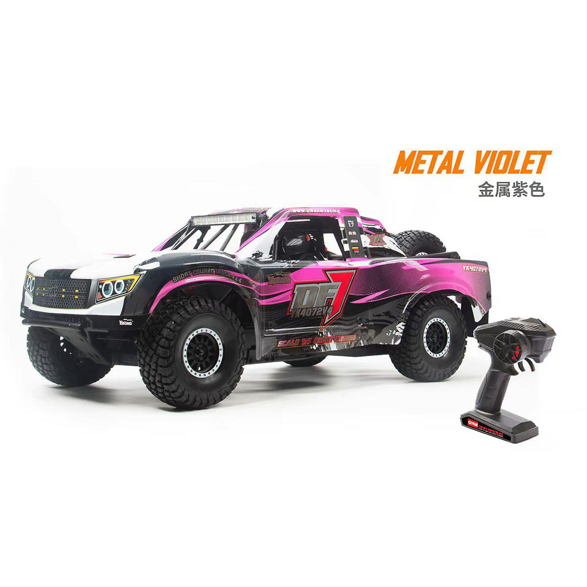 YIKONG YK4072 DF7 V4 1/7 Desert Fighter 4WD Brushless RC Buggy Car metal violet