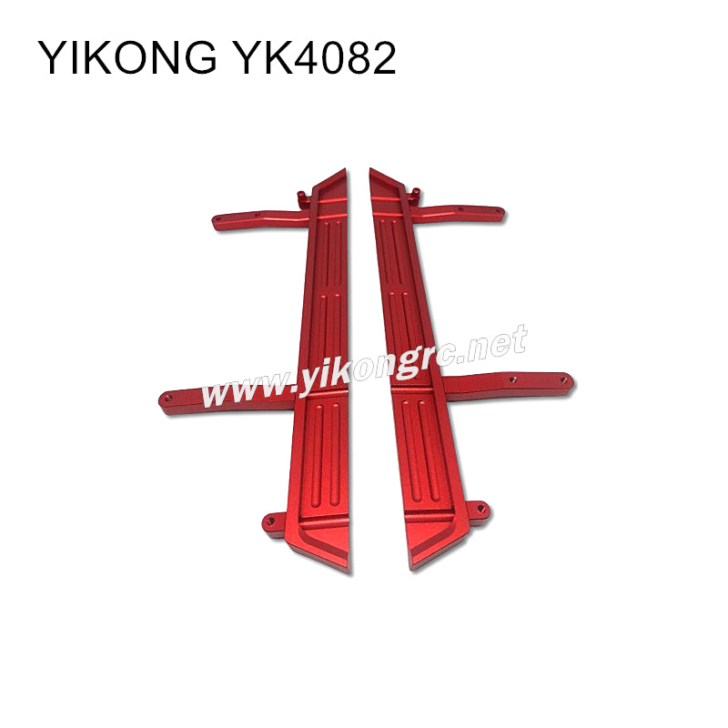 YIKONG YK4082/V3 Upgrade Parts CNC Side Pedal (Model B) red
