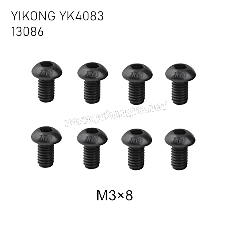 YIKONG YK4083/V3 Parts button head screws M3x8 13086