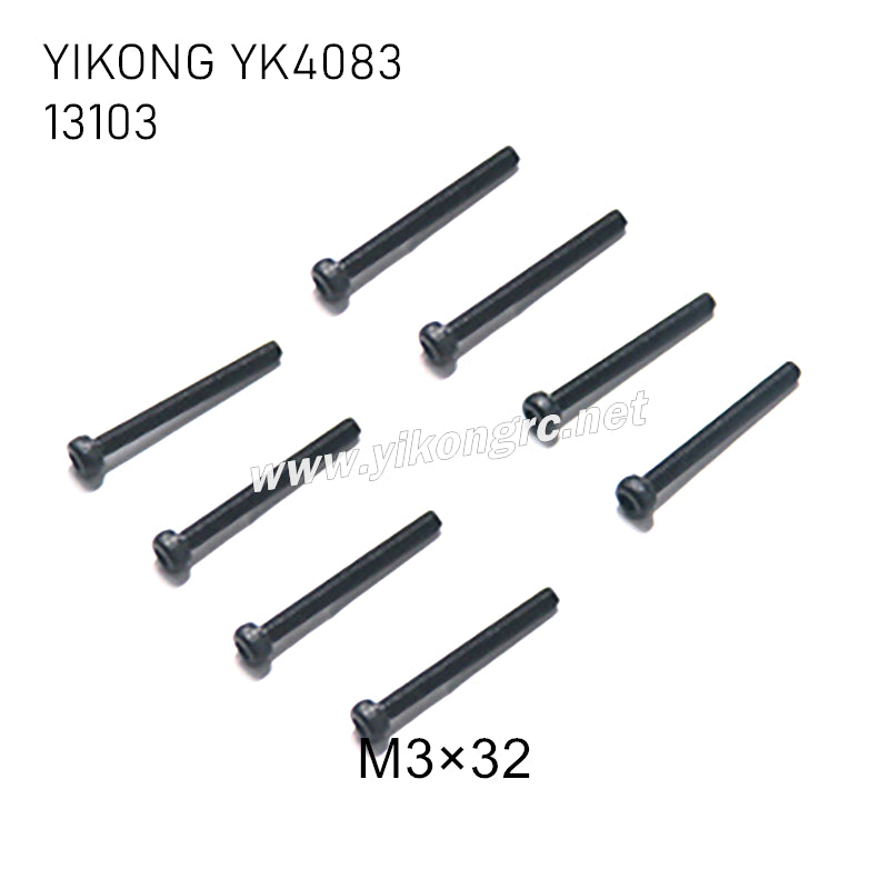 YIKONG YK4083/V3 Parts cap head screws M3x32 13103
