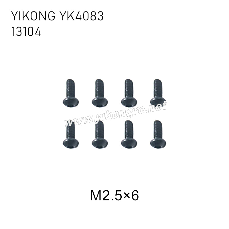 YIKONG YK4083/V3 Parts flat head screws M2.5x6 13104