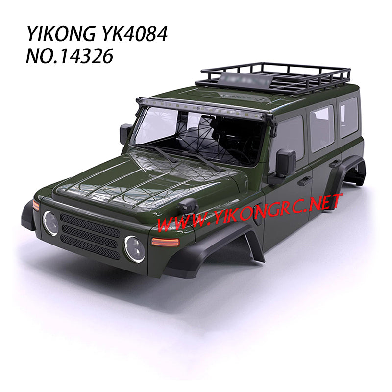 YIKONG YK4084/Pro RC Crawler Parts Body Assembly Green