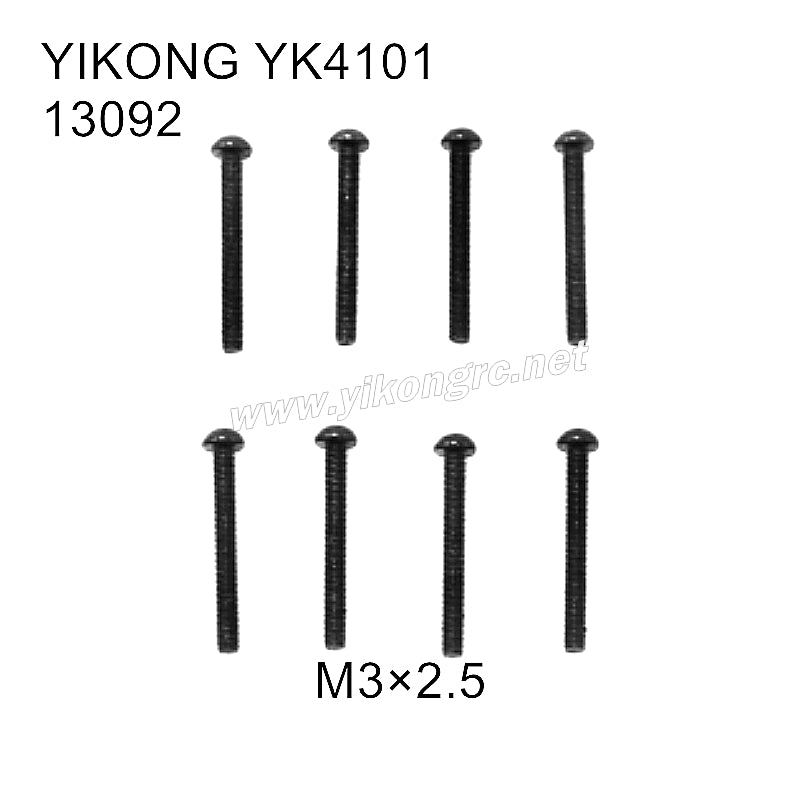 YIKONG YK4101 RC Car Parts Button Head Screws(M3x25) 13092