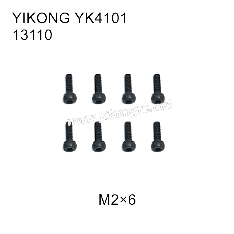 YIKONG YK4101 RC Car Parts Cap Head Screws(M2x6) 13110