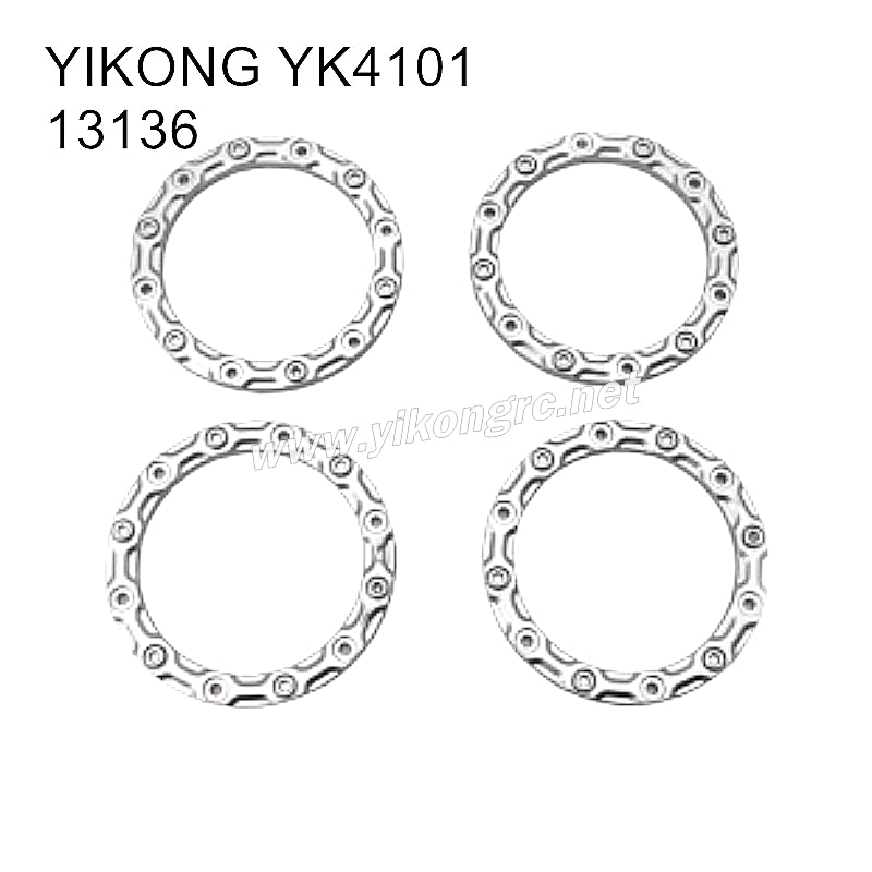 YIKONG YK4101 RC Car Parts Rim rings 13136