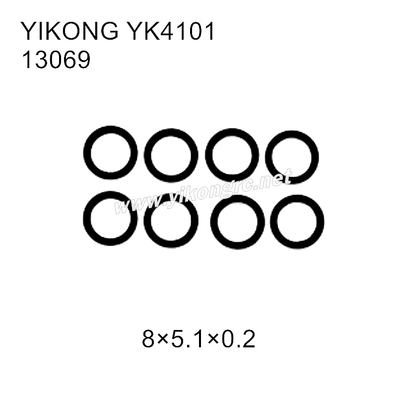 YIKONG YK4101 RC Car Parts Shims (8x5.1x0.2) 13069