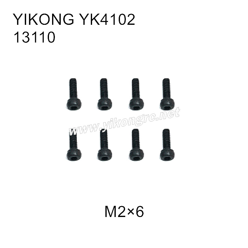 YIKONG YK4102 Parts Cap Head Screws(M2x6) 13110
