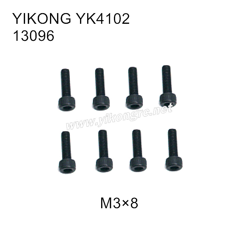 YIKONG YK4102 Parts Cap Head Screws(M3x8) 13096