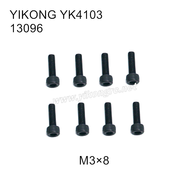 YIKONG YK4103 RC Crawler Parts Cap Head Screws (M3x8) 13096