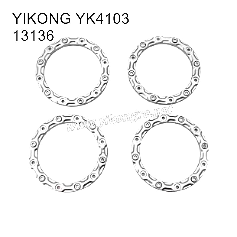 YIKONG YK4103 RC Crawler Parts Rim rings 13136