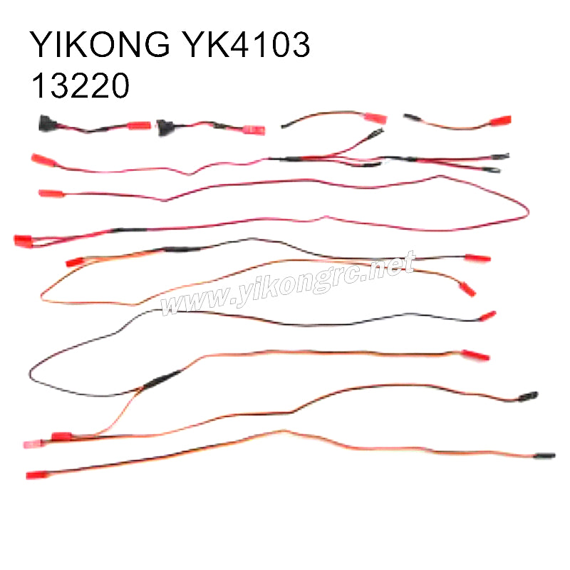 YIKONG YK4103 RC Truck Parts lights wiring harness set 13220
