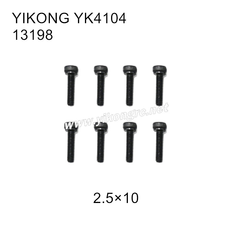 YIKONG YK4104 RC Car Parts Inner hexagon of cup head 2.5x10 13198