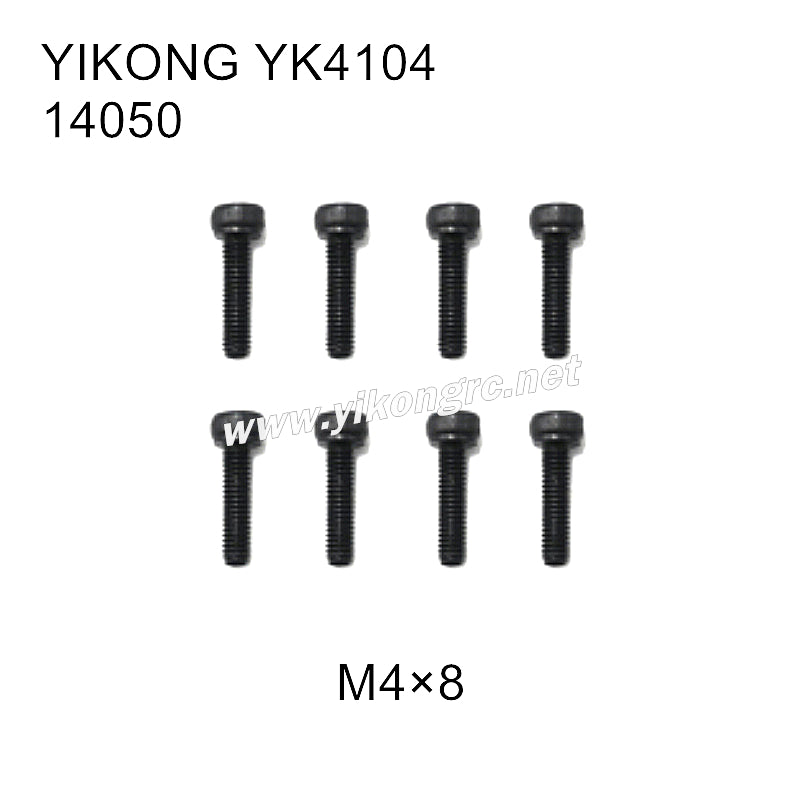 YIKONG YK4104 RC Car Parts cap head screws M4x8 14050