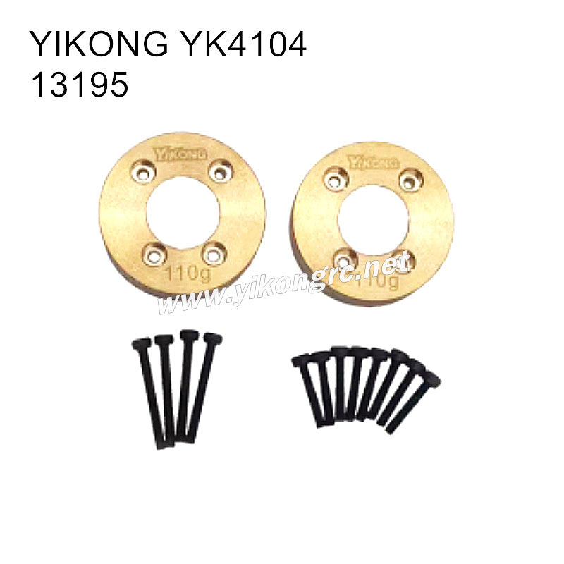 YIKONG YK4104 RC Car Parts metal clump weight 110g 13195