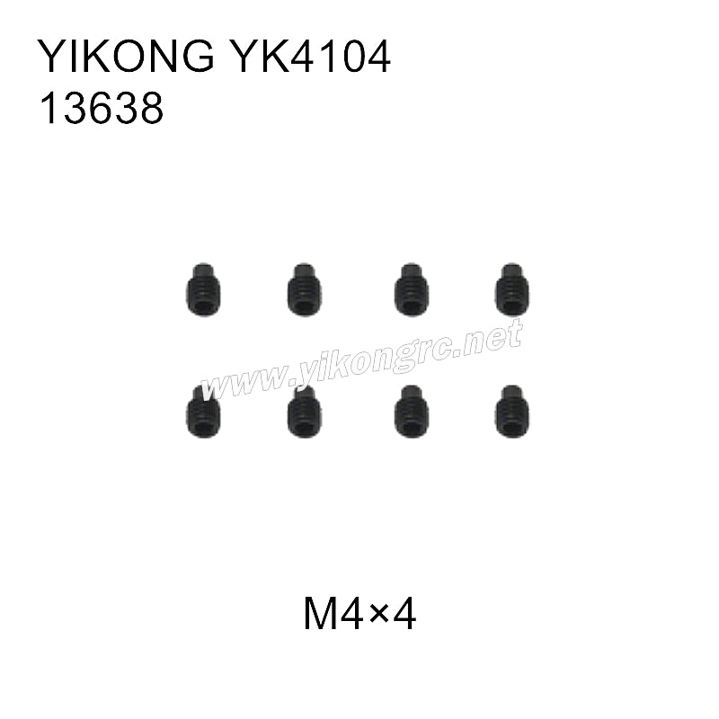 YIKONG YK4104 RC Car Parts raised end headless screw M4x4 13638