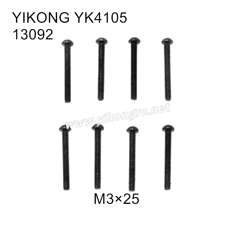 YIKONG YK4105 Parts Button Head Screws(M3x25) 13092
