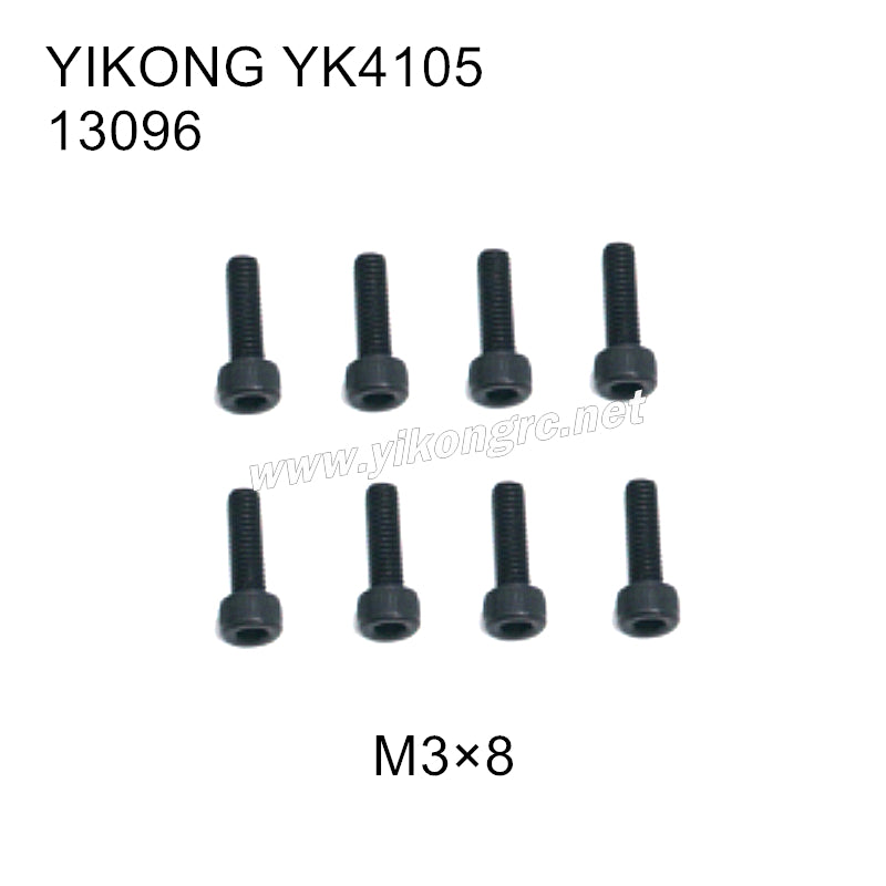 YIKONG YK4105 Parts Cap Head Screws(M3x8) 13096