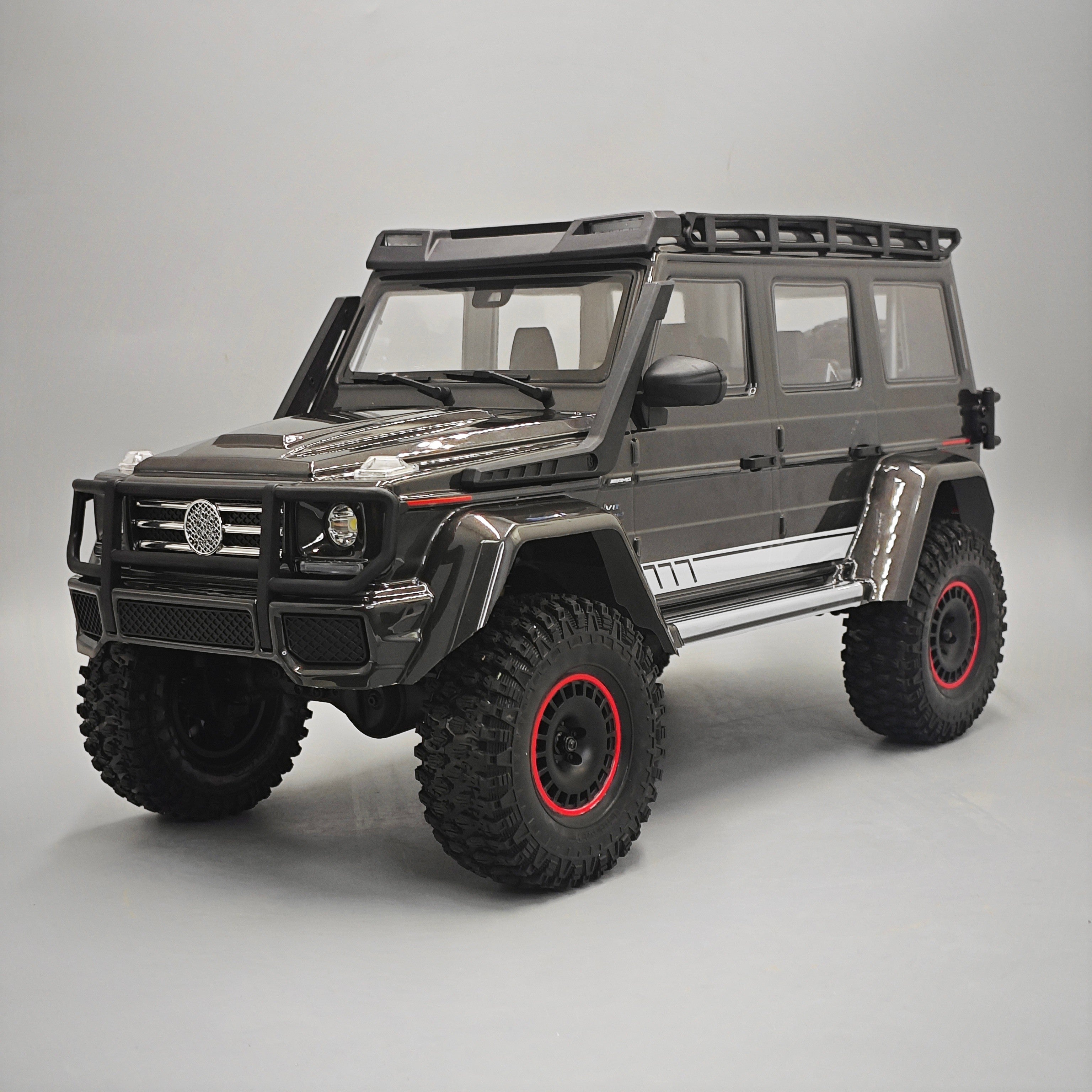 YIKONG YK4106 Pro V2 1/10 Tank turn RC Car carbon gray black