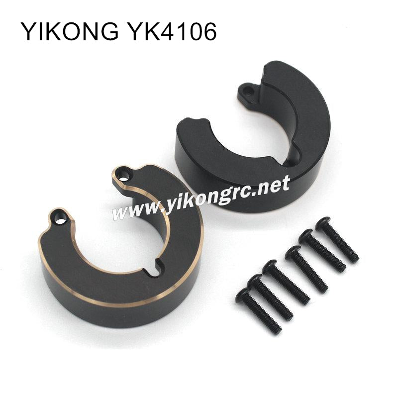 YIKONG YK4106 RC Car Upgrade Parts Brass Front Axle Weight