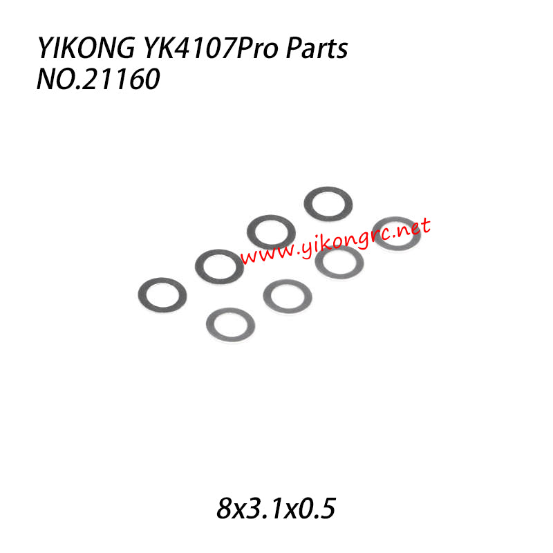 YIKONG YK4107Pro 1/10 RC Car Parts Gasket 8x3.1x0.5 21160