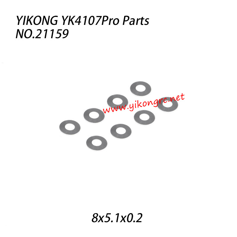 YIKONG YK4107Pro 1/10 RC Car Parts Gasket 8x5.1x0.2 21159