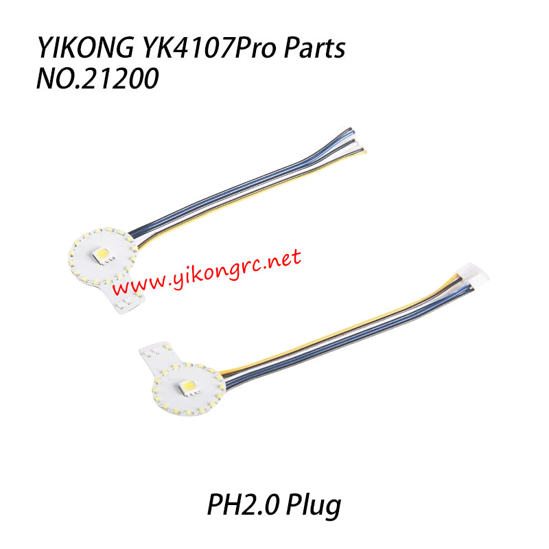 YIKONG YK4107Pro 1/10 RC Car Parts Headlight Board (Ph2.0 Plug) 21200