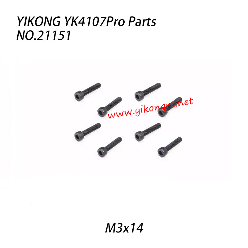 YIKONG YK4107Pro Parts Cup Head Socket Head Screw (M3x14) 21151