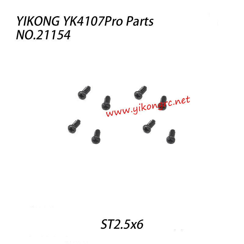 YIKONG YK4107Pro Parts Pan-Head Cross Self-Tapping Screw (St2.5x6) 21154