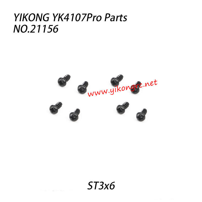 YIKONG YK4107Pro Parts Pan-Head Cross Self-Tapping Screw (St3x6) 21156