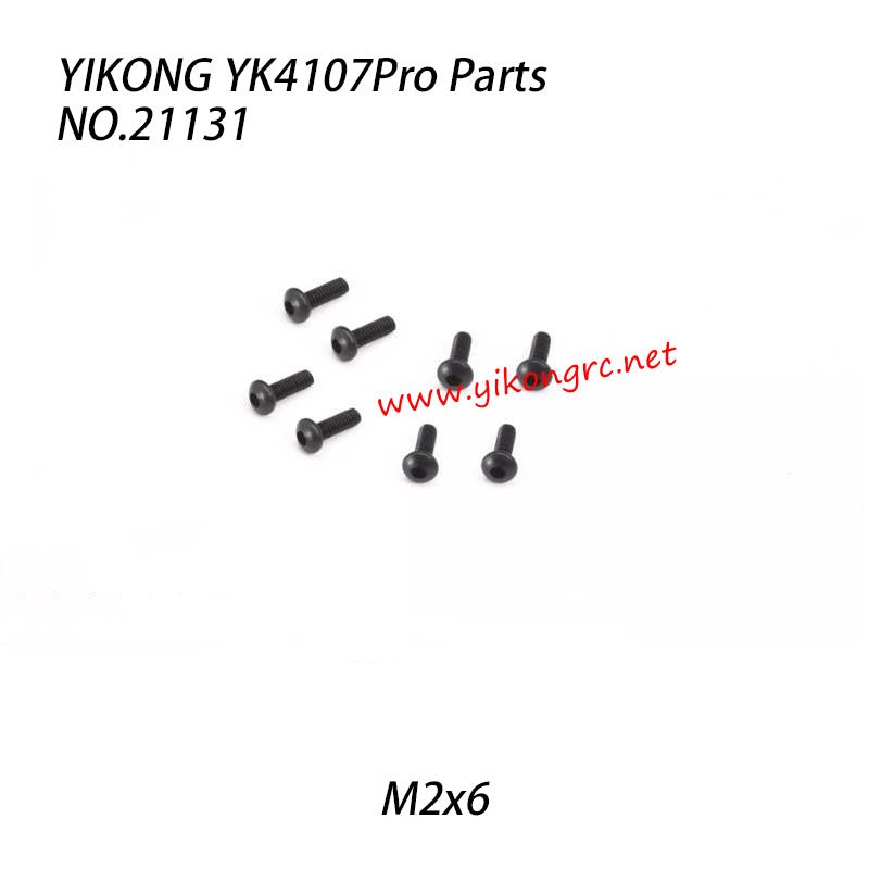 YIKONG YK4107Pro Parts Pan Head Hex Socket Screws (M2x6) 21131