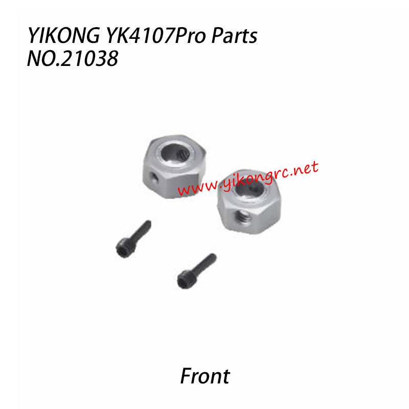 YIKONG YK4107Pro RC Car Parts Hexagon Wheel Seat (Front) 21038