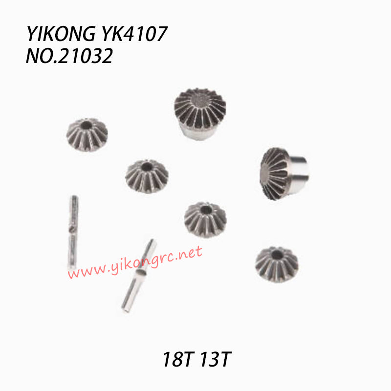 YIKONG YK4107 Parts Differential Gear Set 18t 13t 21032