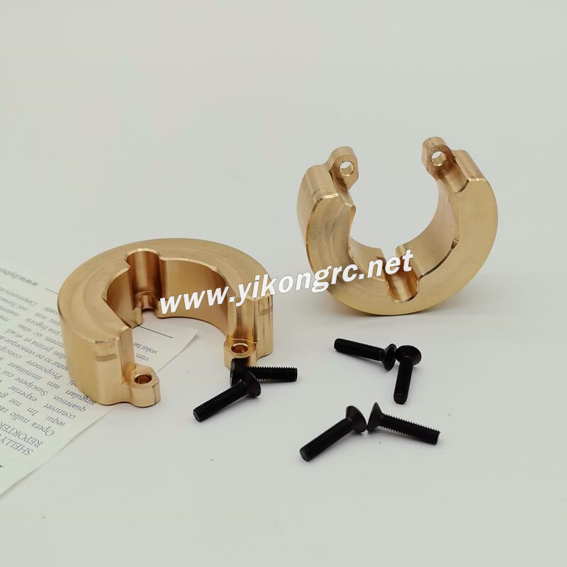 YIKONG YK4107 RC Car Upgrade Parts Brass Front Wheel Weights QT22126C