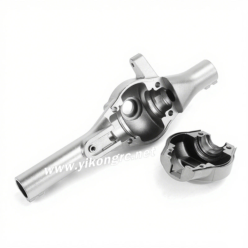 YIKONG YK4107 RC Car Upgrade Parts Metal Front Axle Shell QT22142B silver open